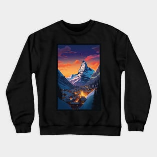 Zermatt,Matterhorn,Switzerland,Poster Crewneck Sweatshirt